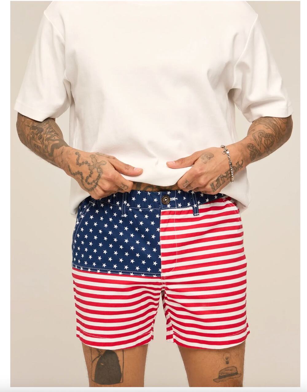 Chubbies Men's Original Stretch Shorts American Flag Cotton The 'Mericas sz M